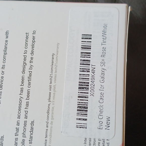 Tech 21 Evo Check Samsung Galaxy S8+ With Flexshock Rose Tint/White - Picture 9 of 9